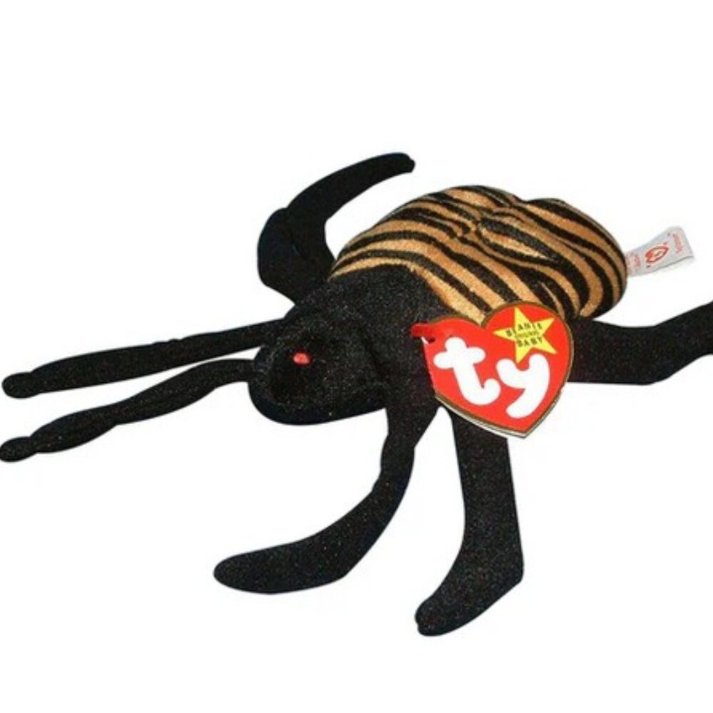 Ty Beanie Baby Spinner the Spider 1996 with Tags, New! Mint Condition!